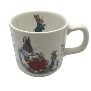 Wedgewood Beatrix Potter-Peter Rabbit Child's Mug China Dinnerware Retired